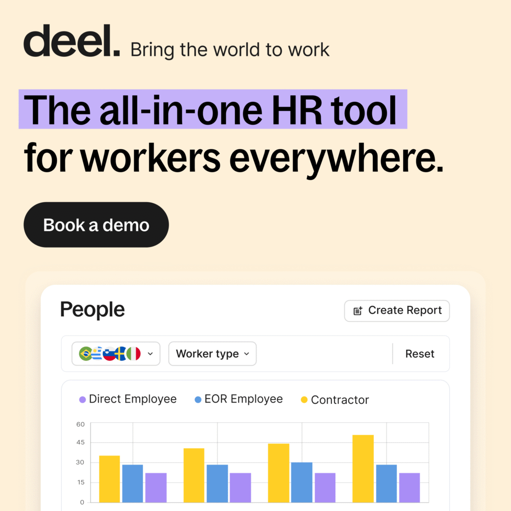 Onboard remote employees with Deel for global hiring and payroll automation