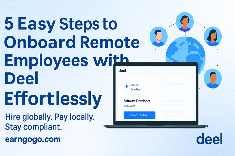 onboard remote employees with Deel