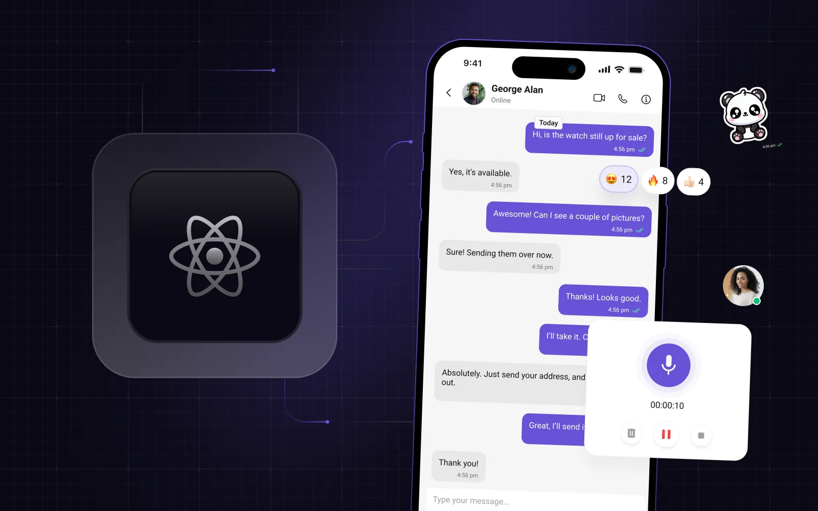 react chat app from cometchat