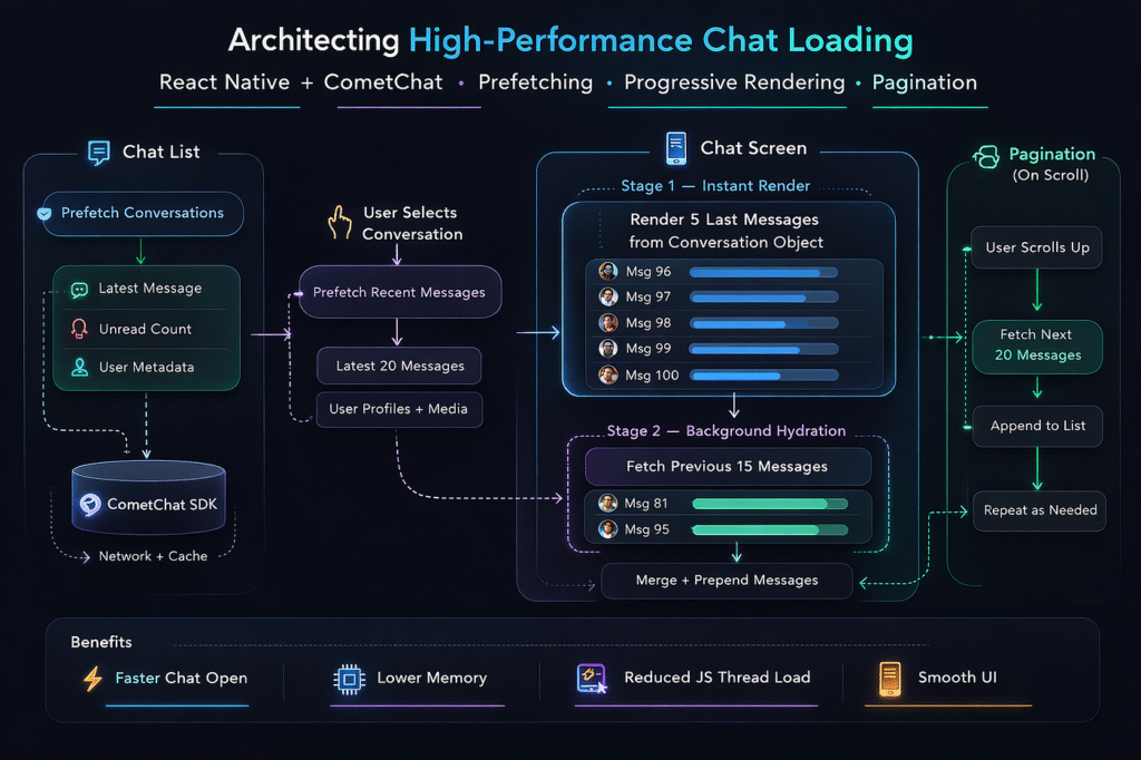 React chat app component architecture