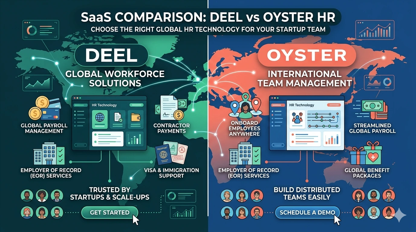 Deel vs Oyster HR comparison for global hiring and payroll