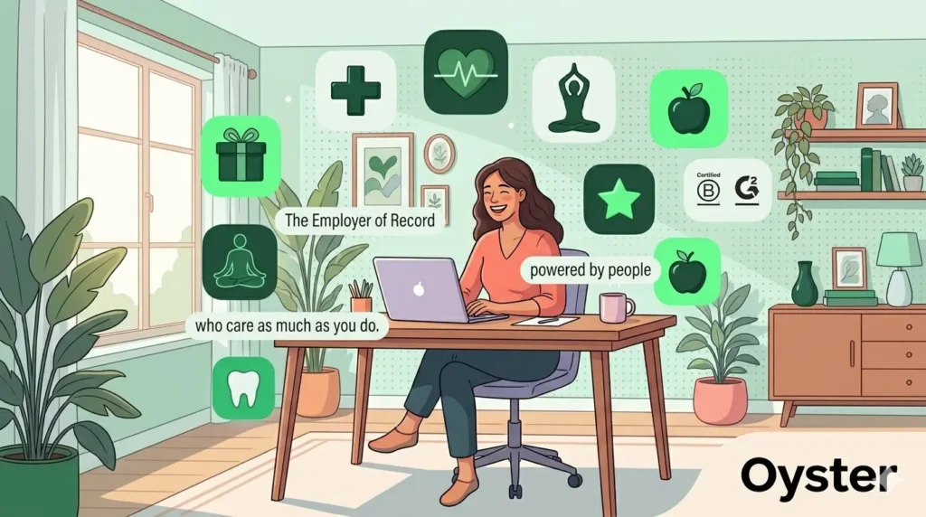 Oyster employer of record platform focused on employee benefits retention and global workforce experience