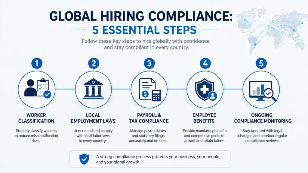 Global hiring compliance checklist for international employees