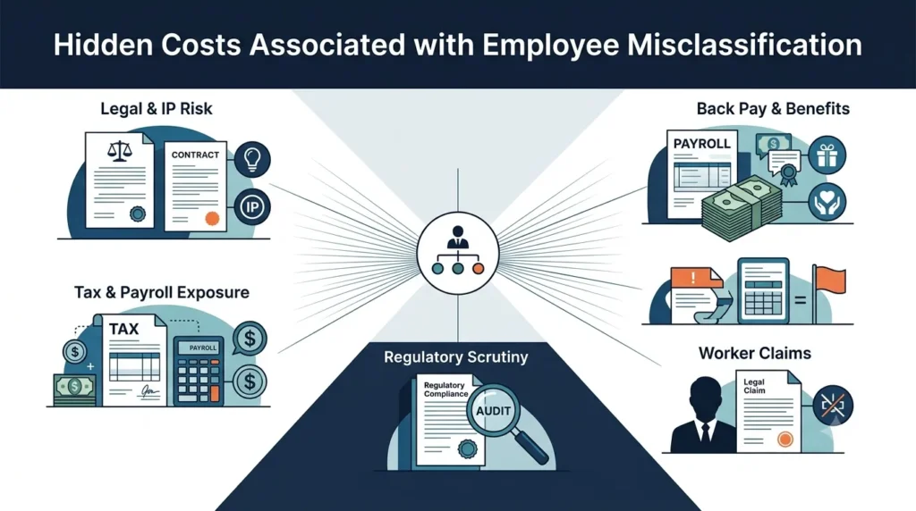 Hidden costs and risks of employee misclassification